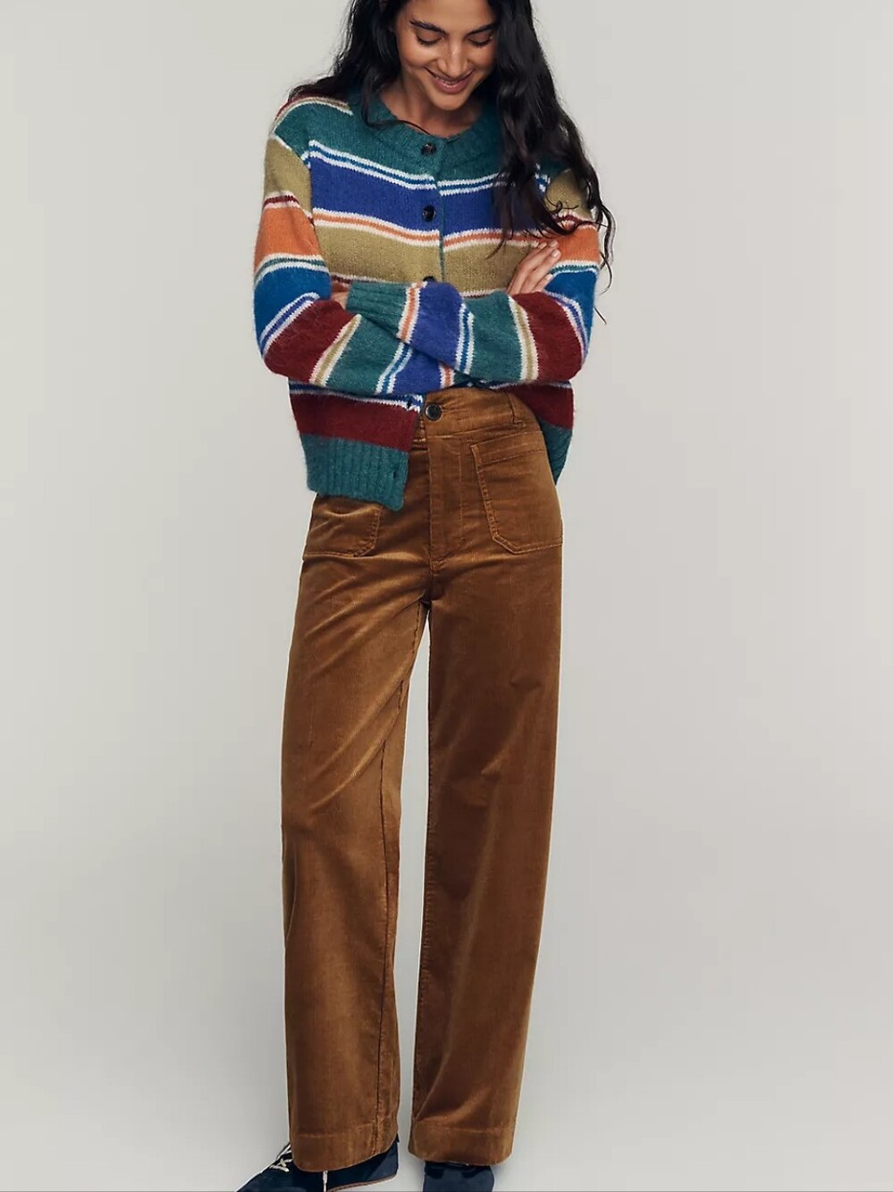Maeve Colette Corduroy Wide Leg Pants